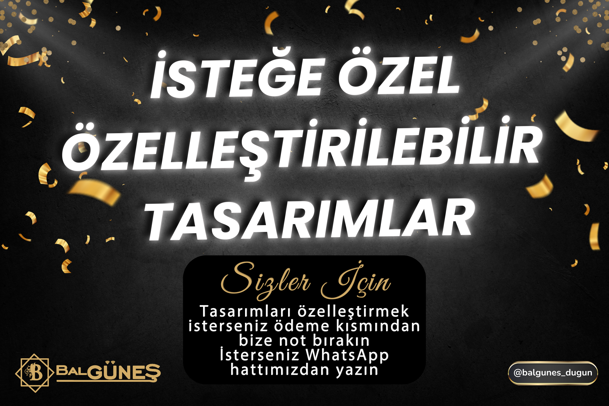 İsteğe Bağlı Özelleştirilebilir Tasarımlar